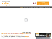 Tablet Screenshot of caltec.pt