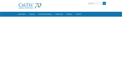 Desktop Screenshot of caltec.com.br