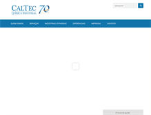 Tablet Screenshot of caltec.com.br