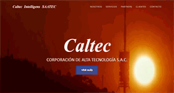 Desktop Screenshot of caltec.com.pe