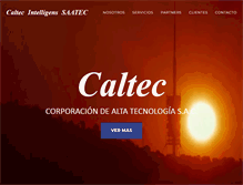 Tablet Screenshot of caltec.com.pe